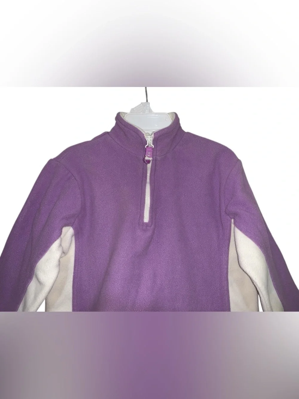The Children's Place - Girls 3/4 Zip Fleece Sweater Size 5/6
